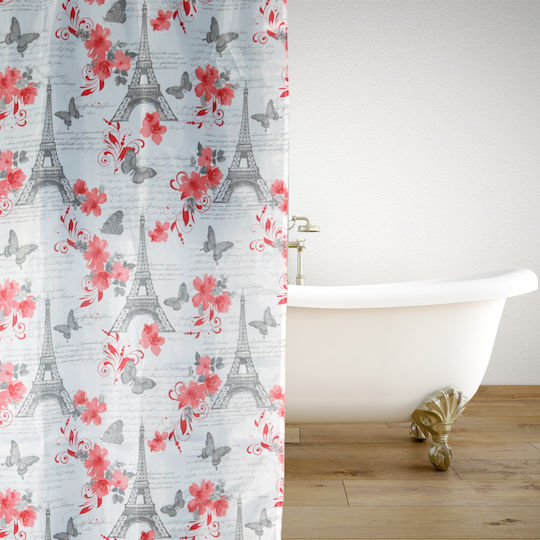 San Lorentzo Fabric Shower Curtain 180x200cm Parisflowers San Lorentzo Fabric Shower Curtain 180x200cm Parisflowers