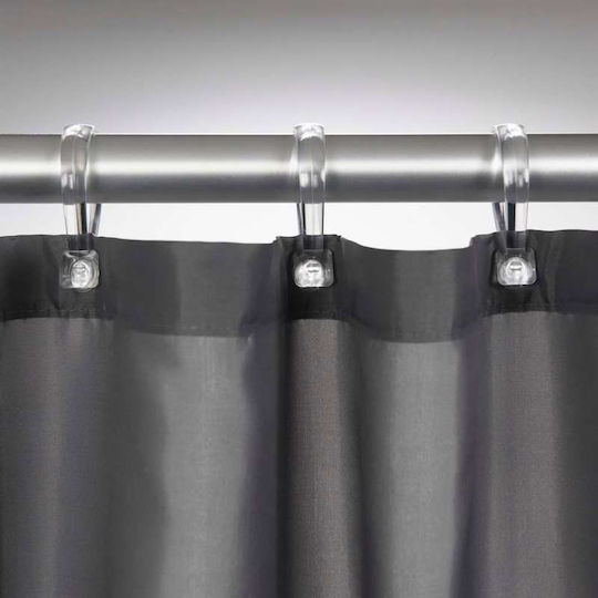 Sealskin Madeira Κουρτίνα Μπάνιου Υφασμάτινη 240x200 cm Γκρι