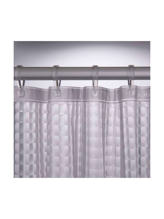 Sealskin Prisma Shower Curtain 180x200cm White 211181300