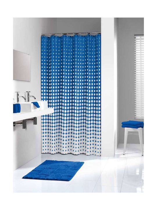 Sealskin Speckles Κουρτίνα Μπάνιου Υφασμάτινη 180x200 cm Royal Blue