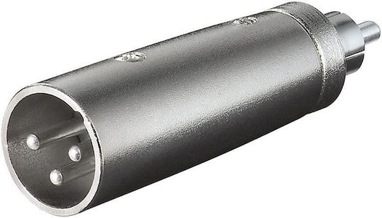 Ultimax LZ172 Konverter XLR männlich zu RCA männlich Silber 1Stück