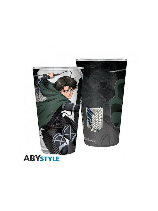 Abysse Attack On Titan Glass Water made of Glass 400ml