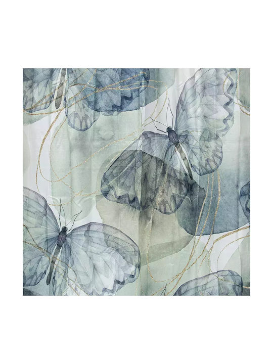 Lino Home Papilia Κουρτίνα Μπάνιου Υφασμάτινη 180x200cm Μπεζ