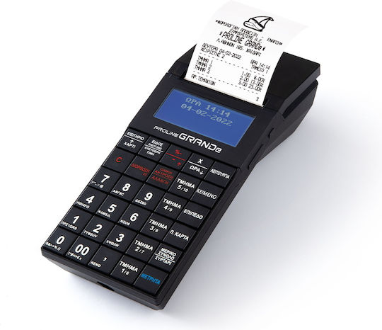 Proline GRANDe WiFi Tragbare Registrierkasse mit Batterie in Schwarz Farbe