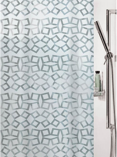 Dimitracas Grid Shower Curtain 180x200cm Gray
