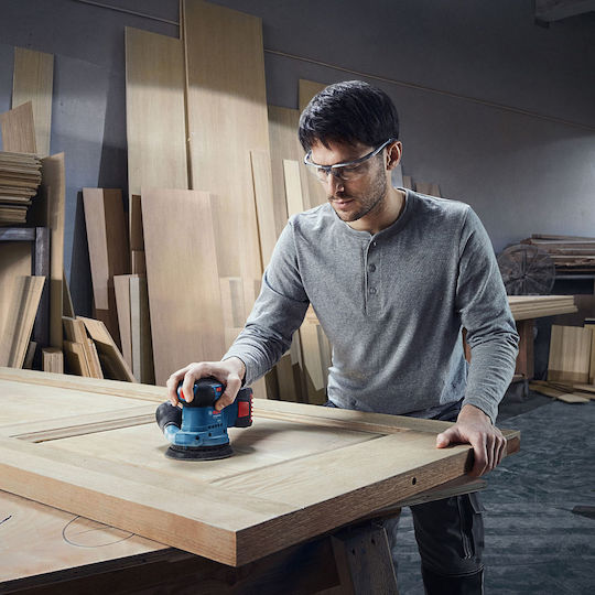 Bosch Grinder GEX 185LI Exzenterschleifer Solo mit Geschwindigkeitsregelung