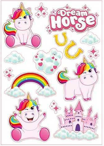 Toi-Toys Kinder Wandsticker Wand 38x63cm