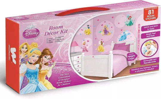 Παιδικά Αυτοκόλλητα Τοίχου Walltastic Disney Princess Decor Kit 81 Room Stickers