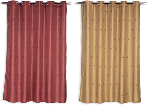 Nef-Nef Homeware Insignia Fabric Shower Grommet Curtain 180x180cm Mustard 028998