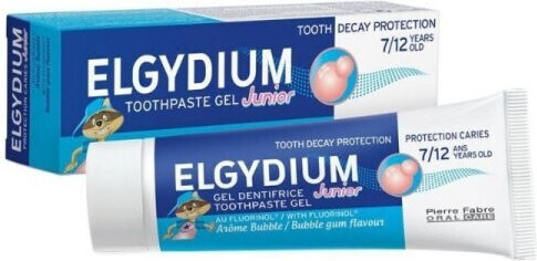 Elgydium Junior Children's Toothpaste for 7+ Years with Bubblegum Flavor 50ml