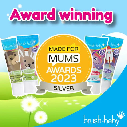 Brush Baby Βρεφική Οδοντόκρεμα για 0m+ με Γεύση Μέντα 50ml