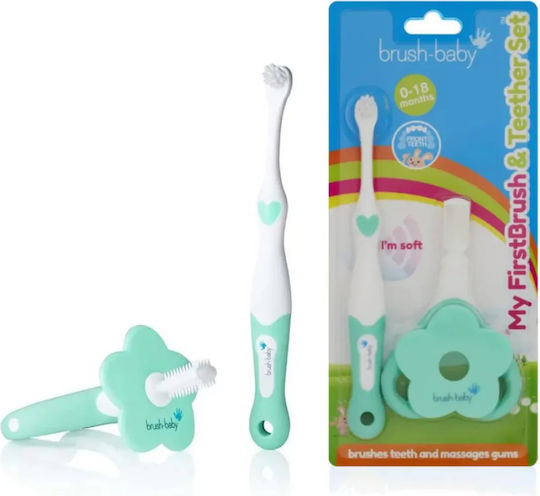 Brush Baby Baby Toothbrush For 0m+ Turquoise