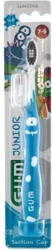 GUM 902 Junior Monster Children's Toothbrush For 6+ Years Light Blue-Blue