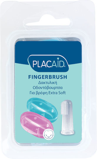 Plac Control Set Baby Finger Toothbrushes For 0m+ 2 Pieces Blue