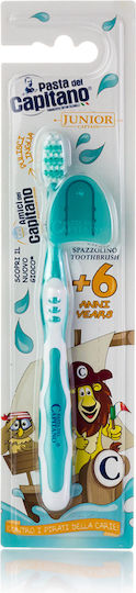 Pasta del Capitano Junior Children's Toothbrush For 6+ Years White/Turquoise