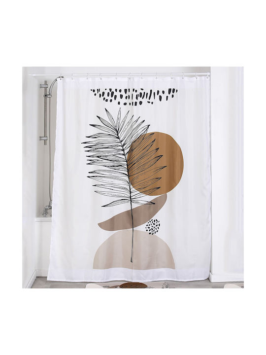Atmosphera Reconnect Κουρτίνα Μπάνιου Υφασμάτινη 180x200cm Polyester