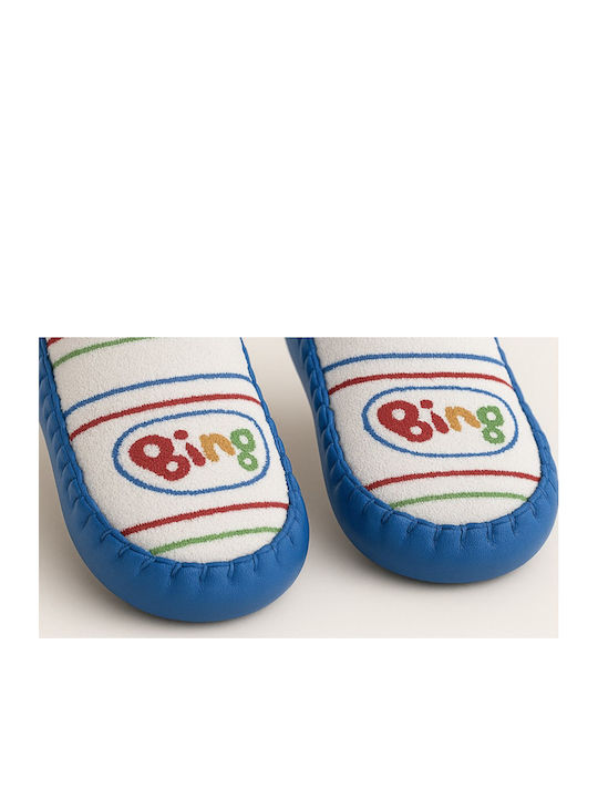 Disney Kids' Slipper Socks Bing Blue Blue