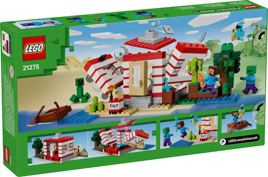 LEGO Minecraft The TNT Jungle House for Ages 8+ 287 Pieces