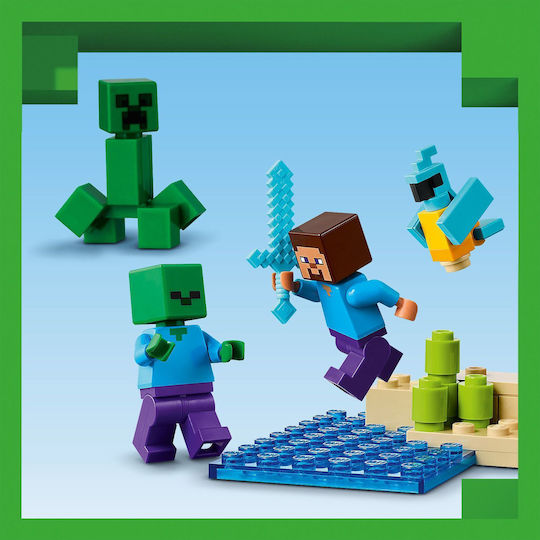 LEGO Minecraft The TNT Jungle House for Ages 8+ 287 Pieces