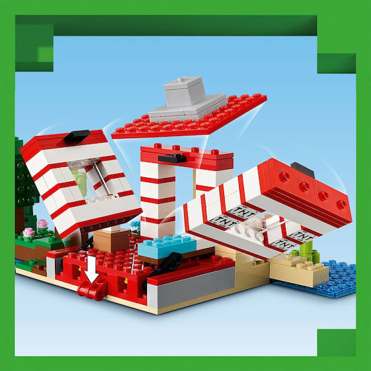 LEGO Minecraft The TNT Jungle House for Ages 8+ 287 Pieces