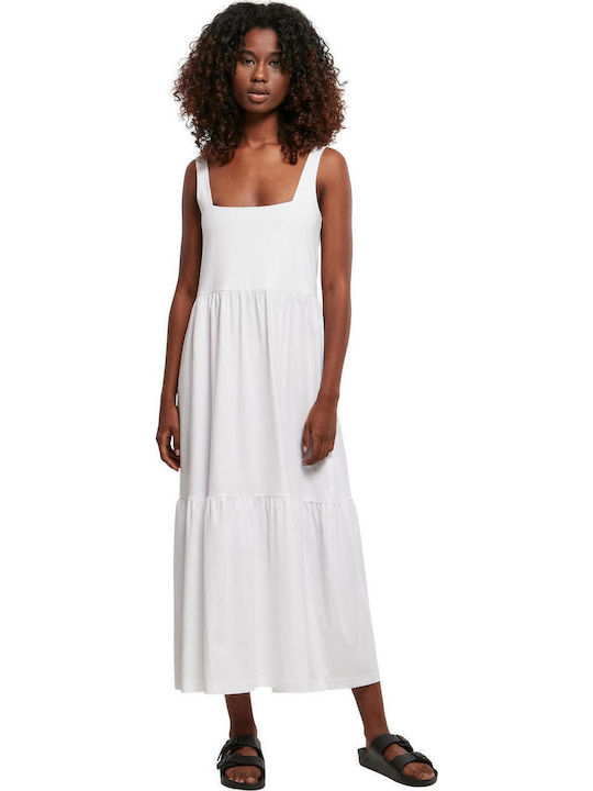 Summer Midi Dress White