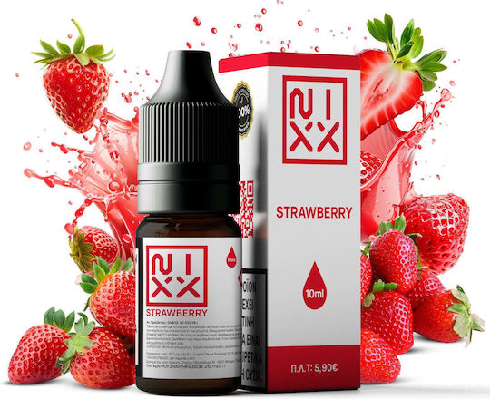 Nixx Έτοιμο Υγρό Αναπλήρωσης Strawberry 0mg 10ml