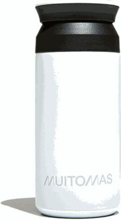 Muitomas Muitomas Rostfreier Stahl Thermosflasche 350ml Weiß