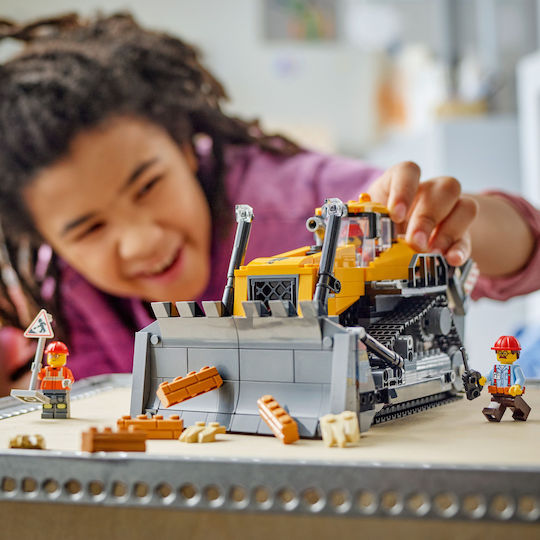 LEGO City Жълт Булдозер за 8+ Години 682 Бройки