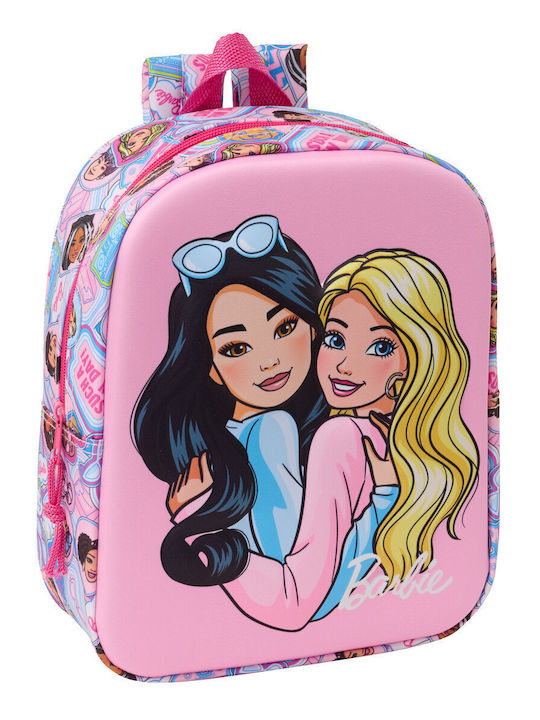 Kinder Rucksack Barbie Pink 22 x 27 x 10 cm 3D