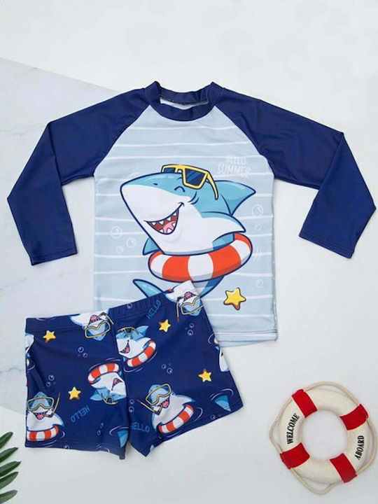 Ferrari Group Kids Swimwear Swimwear Set Blue, Grey