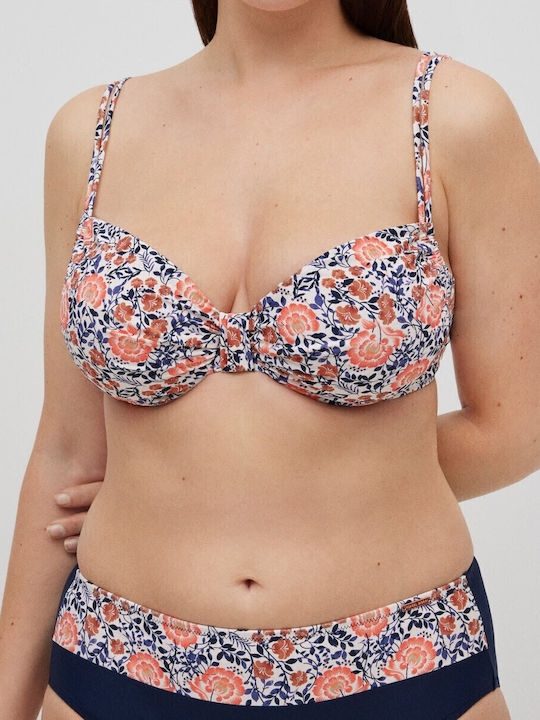 Bikinioberteile Mit Polsterung C Becher Blumen Muster