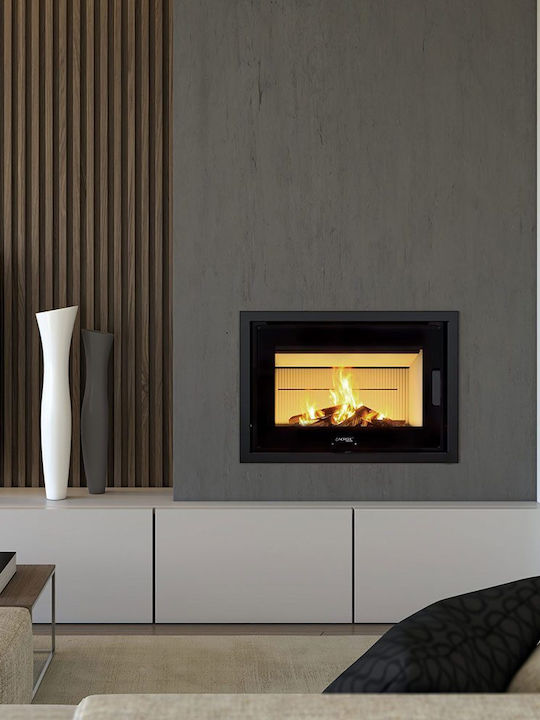 Norfire Design Norfire Wood Fireplace Insert with Straight Window 8.5kW
