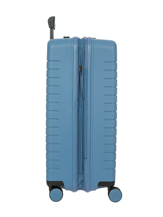 Bric's Milano Μεγάλη Βαλίτσα Ταξιδίου Σκληρή Grey Blue με 4 Ρόδες Ύψους 71εκ.