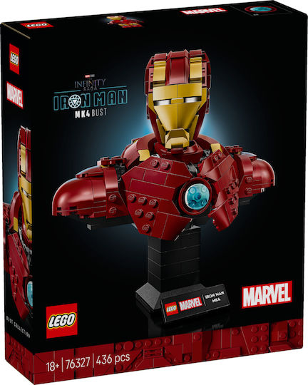 LEGO Marvel Iron Man MK4 Bust for 18+ Years 436 Pieces