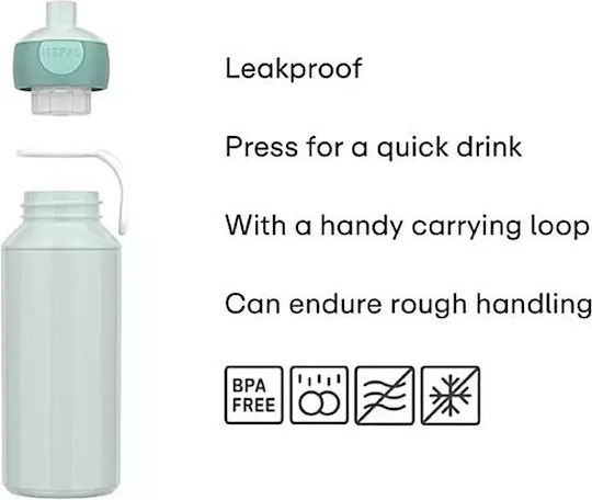 Little Dutch Fairy Garden Παιδικό Παγούρι με Pop-Up Καπάκι Non Spill 400ml (Διάφορα Σχέδια/Χρώματα)