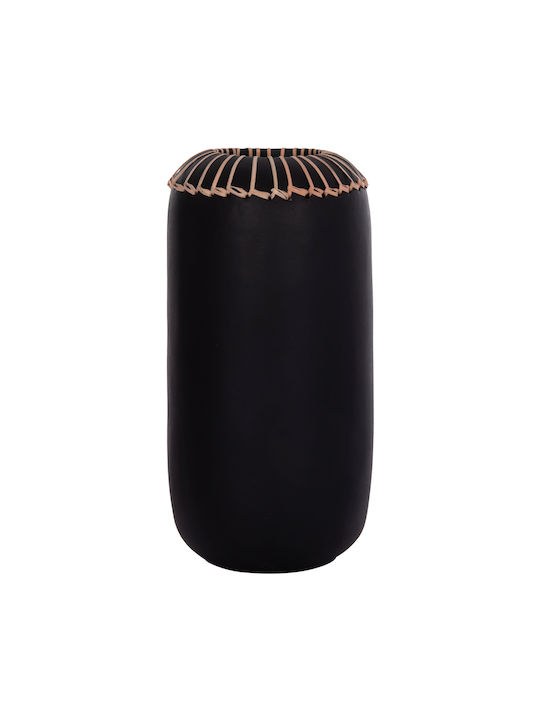 HomeMarkt Decorative Vase Lennox Black 18x18x33cm