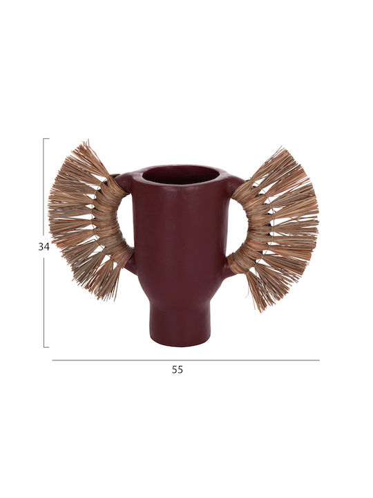 HomeMarkt Decorative Vase Alica Orange 55x19x34cm