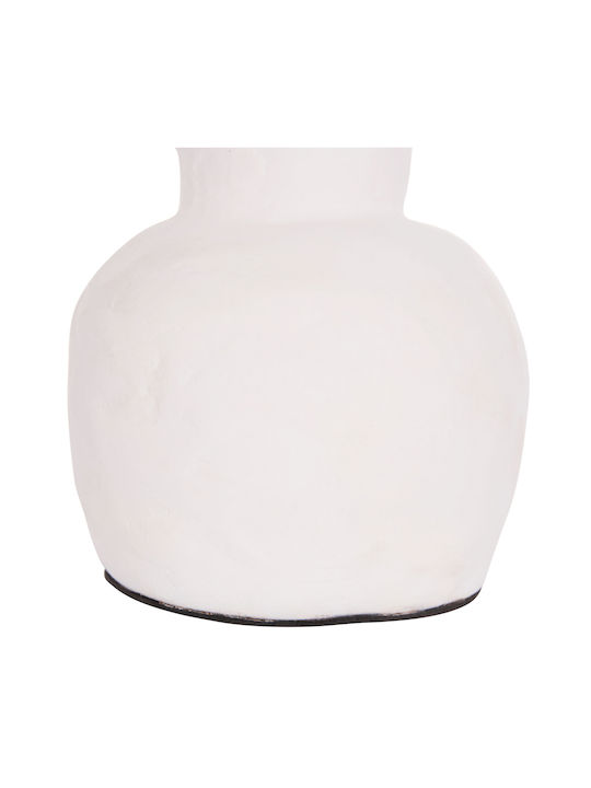 HomeMarkt Decorative Vase Clayvon White 14x14x20cm