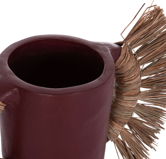 HomeMarkt Διακοσμητικό Βάζο Πήλινο Alica Πορτοκαλί 55x19xΥ34cm