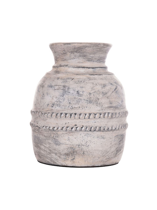 HomeMarkt Decorative Vase Vermo Gray 21x21x25cm