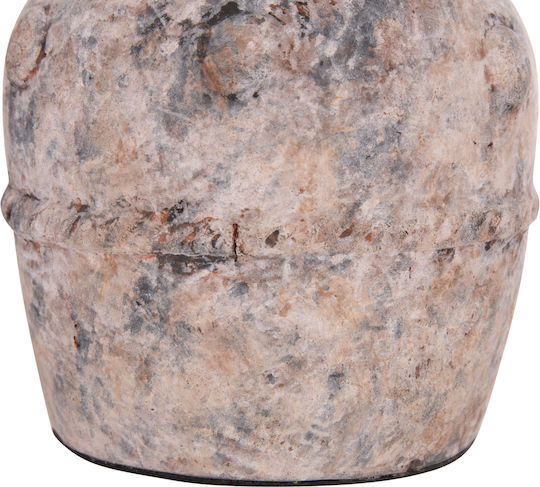 HomeMarkt Διακοσμητικό Βάζο Πήλινο Vermo Γκρι Φ17xΥ19cm