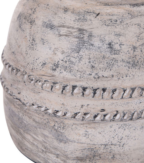 HomeMarkt Decorative Vase Vermo Gray 21x21x25cm
