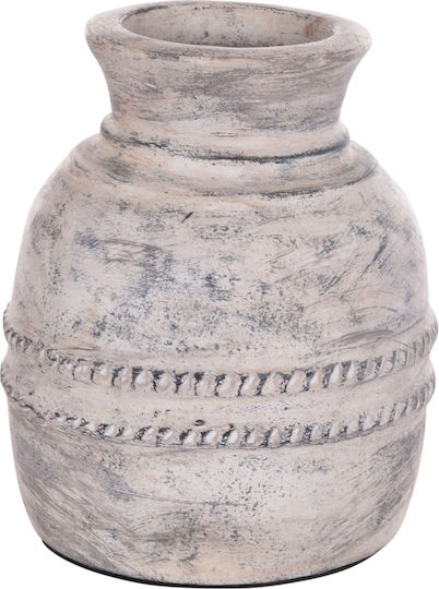 HomeMarkt Decorative Vase Vermo Gray 21x21x25cm