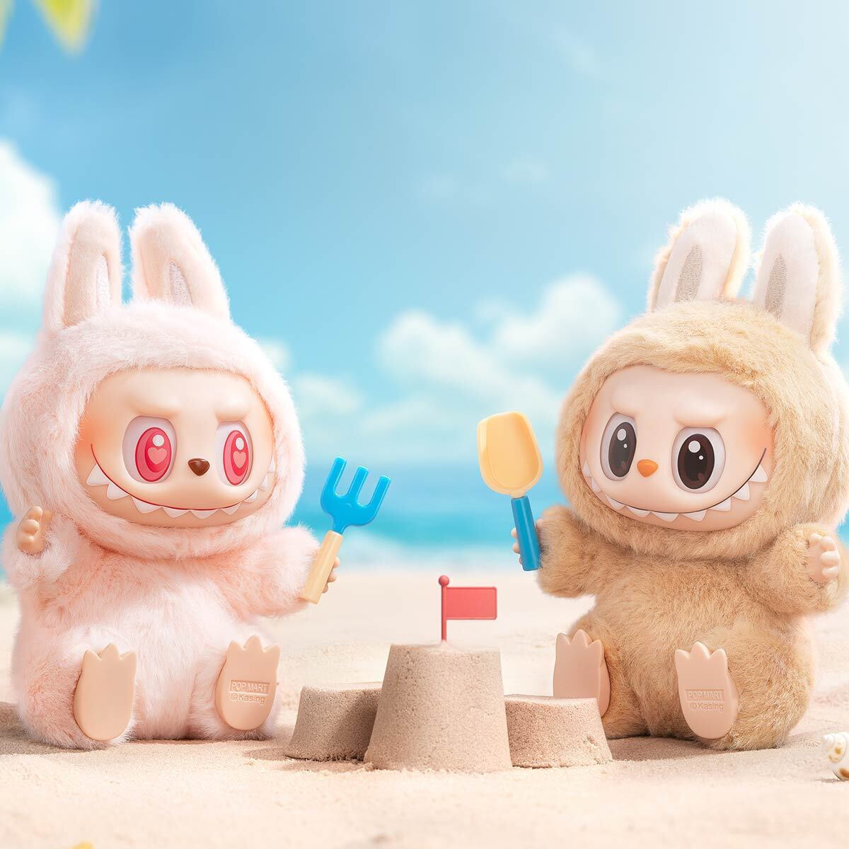 キーホルダー・アクリルキーホルダー LABUBU THE MONSTERS Haveaseat DADA POP MART Labubu The Monsters Have a Seat Plush Art Toys