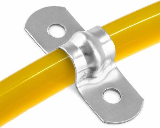 Qwork U-förmige Klemmen Edelstahlrohr Drahtverbindung 8mm Set mit 10 Stück