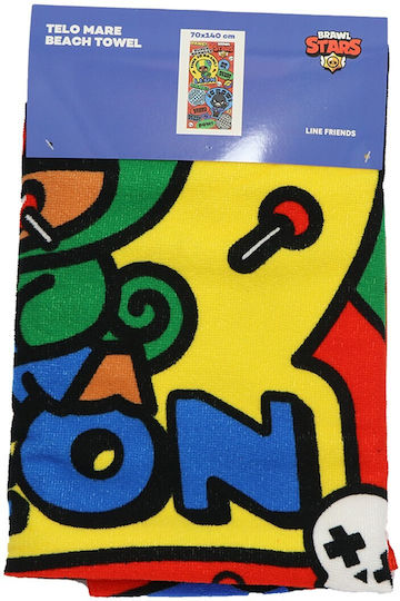 Brawl Stars Kinder-Strandtuch Mikrofaser Schnelltrocknend 70x140cm S0425mc Rot 70x140cm