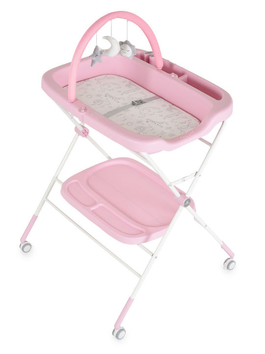 Baby Wickelkommode- Möbel Rosa 77x68.5x126cm