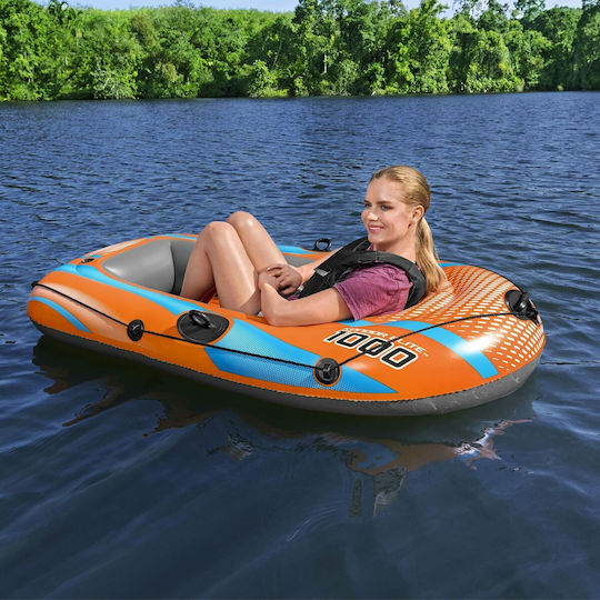 Bestway Kondor Elite 1000 Inflatable Boat for 1 Adult Orange 162x96cm