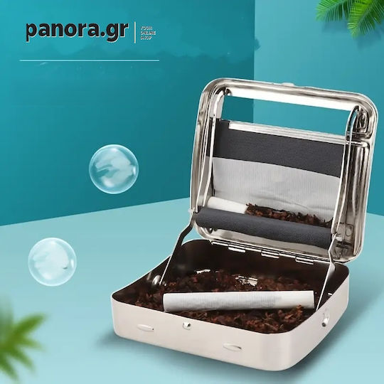 Silver Classic Waterproof Rolling Paper Case Pattern Design
