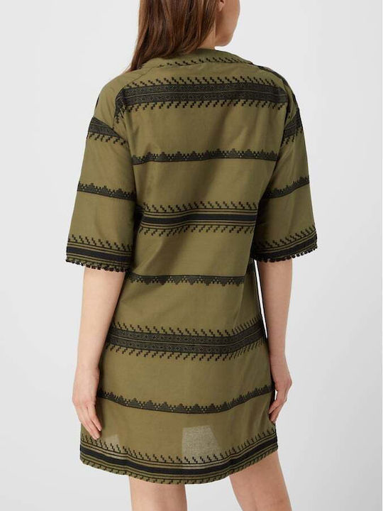 Pink Label Damenbademode Öl Grünes Kaftan